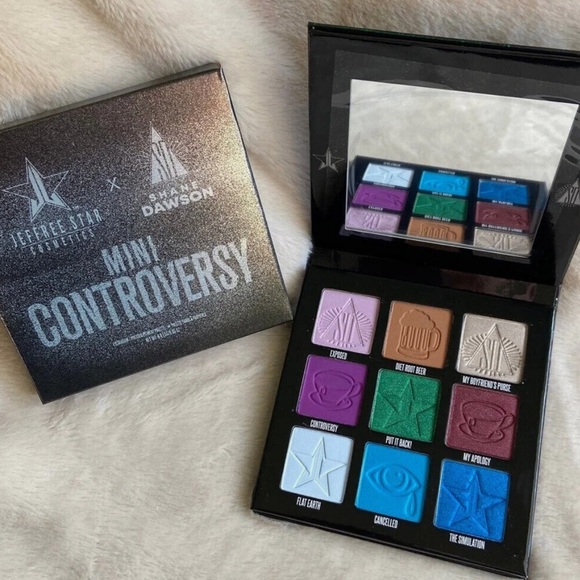 Jeffree Star Shane Dawson Mini Controversy Emerald Edition Eyeshadow Palette New - Picture 3 of 3
